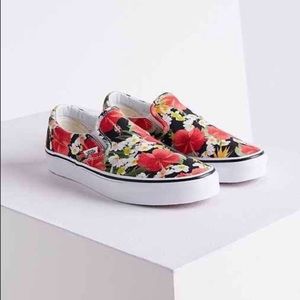 Unique Floral Slip On Vans